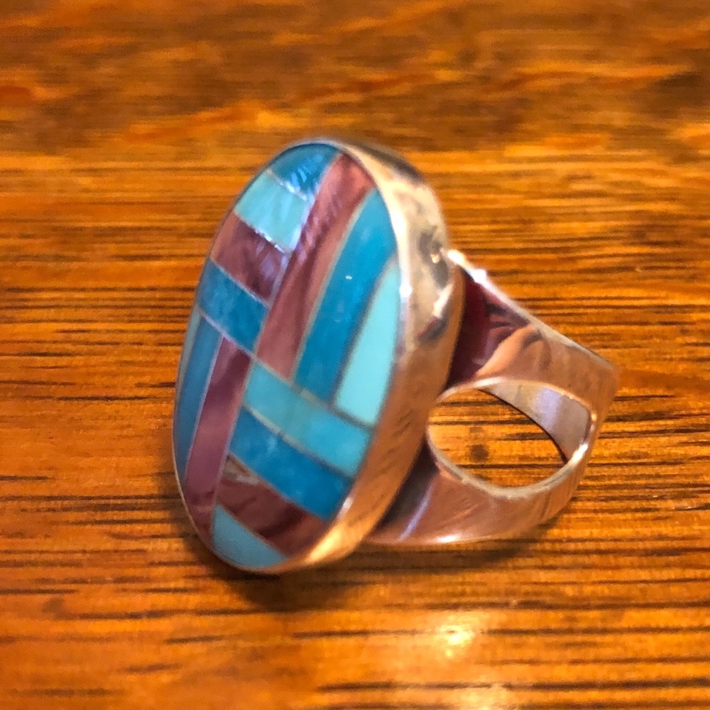 $74  Jay King Estate Ring   Sterling Silver marked 925 DTR China  Size 9 & 3/4 - Picture 4 of 7
